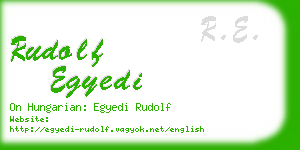 rudolf egyedi business card